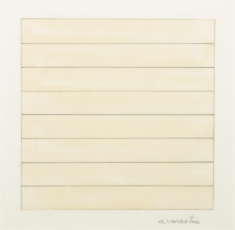 Lithograph by Agnes Martin