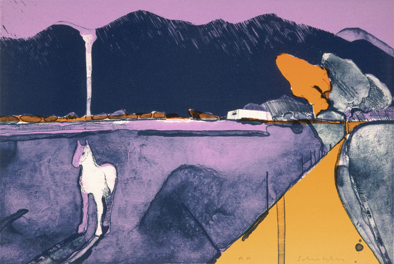Mystery Horse at Taos by Fritz Scholder