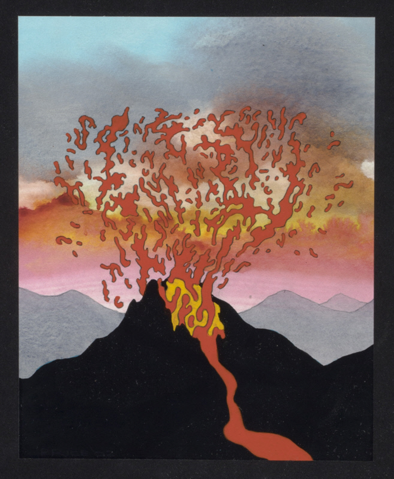 Volcano Drawing by Ken Price